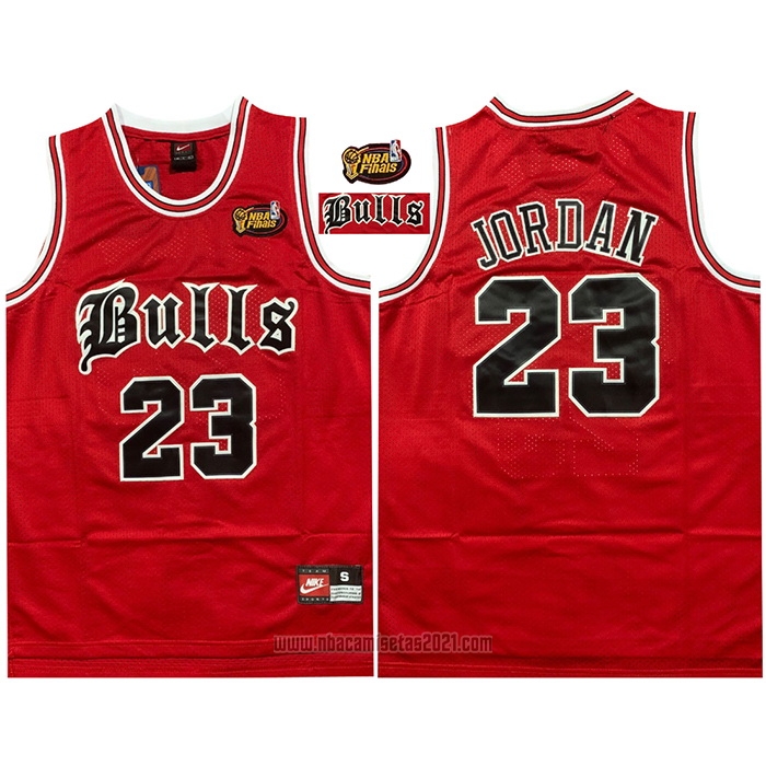 Camiseta Chicago Bulls Michael Jordan #23 NBA Final Rojo